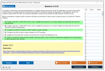 Amazon AWS SAP-C02 AWS Certified Solutions Architect - Professional Practice test exam simulator test engine exam Prep practice test questions answers Image 5