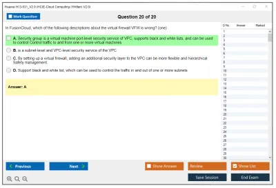 Huawei H13-531_V2.0 HCIE-Cloud Computing (Written) V2.0 Practice test exam simulator test engine exam Prep practice test questions answers Image 20