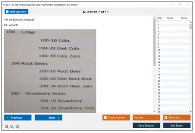 Oracle 1z0-588 Oracle Hyperion Data Relationship Management Essentials Practice test exam simulator test engine exam Prep practice test questions answers Image 7