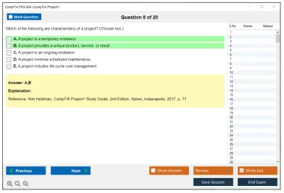 CompTIA PK0-004 CompTIA Project + Practice test exam simulator test engine exam Prep practice test questions answers Image 8
