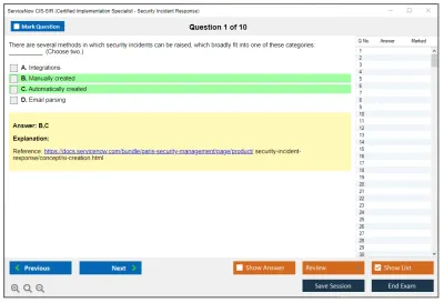 ServiceNow CIS-SIR Certified Implementation Specialist - Security Incident Response Exam Practice test exam simulator test engine exam Prep practice test questions answers Image 1