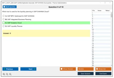 SAP C_S4CFI_2208 SAP Certified Application Associate: SAP S/4HANA Cloud (public) - Finance Implementation Practice test exam simulator test engine exam Prep practice test questions answers Image 9