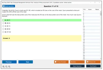 Test Prep GMAT-Test Graduate Management Admission Test (2022) Practice test exam simulator test engine exam Prep practice test questions answers Image 11