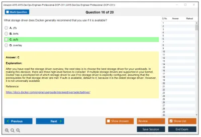 Amazon AWS AWS-DevOps-Engineer-Professional-DOP-C01 AWS DevOps Engineer Professional (DOP-C01) Practice test exam simulator test engine exam Prep practice test questions answers Image 16
