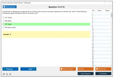 CompTIA SK0-005 CompTIA Server+ Certification Exam Practice test exam simulator test engine exam Prep practice test questions answers Image 13