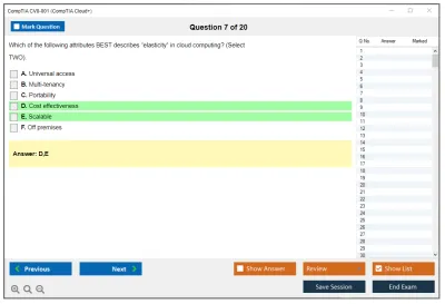 CompTIA CV0-001 CompTIA Cloud+ Practice test exam simulator test engine exam Prep practice test questions answers Image 7