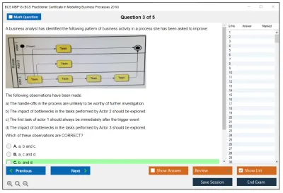 BCS MBP18 BCS Practitioner Certificate in Modelling Business Processes 2018 Practice test exam simulator test engine exam Prep practice test questions answers Image 3