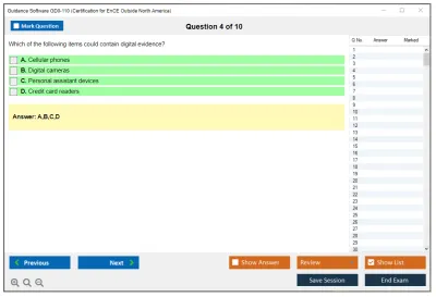 Guidance Software GD0-110 Certification Exam for EnCE Outside North America Practice test exam simulator test engine exam Prep practice test questions answers Image 4