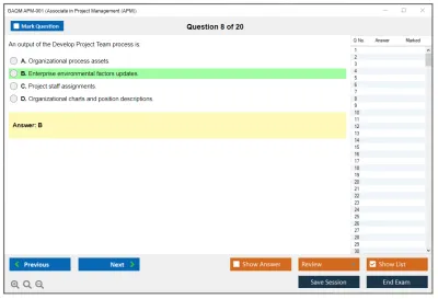 GAQM APM-001 Associate in Project Management (APM) Practice test exam simulator test engine exam Prep practice test questions answers Image 8