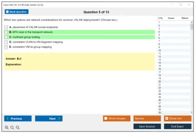 Cisco 400-151 CCIE Data Center (v2.0) Practice test exam simulator test engine exam Prep practice test questions answers Image 5