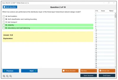 Cisco 352-001 CCDE™ Written Exam (v2.1) Practice test exam simulator test engine exam Prep practice test questions answers Image 2
