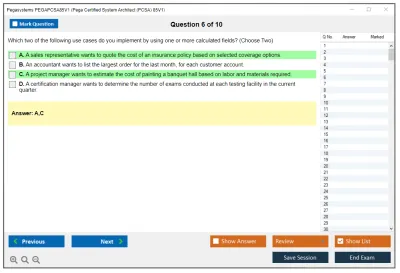 Pegasystems PEGAPCSA85V1 Pega Certified System Architect (PCSA) 85V1 Practice test exam simulator test engine exam Prep practice test questions answers Image 6