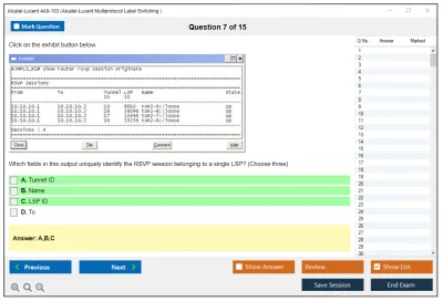 Alcatel-Lucent 4A0-103 Alcatel-Lucent Multi Protocol Label Switching Practice test exam simulator test engine exam Prep practice test questions answers Image 7