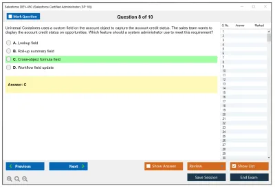 Salesforce Salesforce-Certified-Administrator Salesforce Certified Administrator Practice test exam simulator test engine exam Prep practice test questions answers Image 8