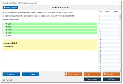Alibaba Cloud ACA-Sec1 ACA Cloud Security Associate Practice test exam simulator test engine exam Prep practice test questions answers Image 3