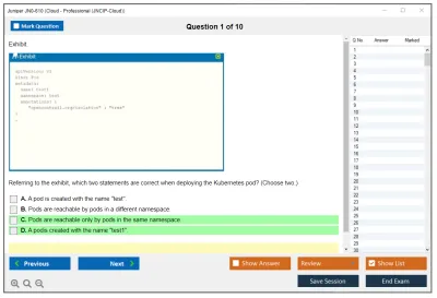 Juniper JN0-610 Cloud - Professional (JNCIP-Cloud) Practice test exam simulator test engine exam Prep practice test questions answers Image 1