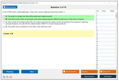 Huawei H11-879 Huawei Certified Internet work Expert - EC Practice test exam simulator test engine exam Prep practice test questions answers Image 3