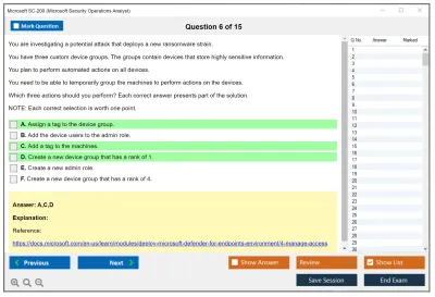 Microsoft SC-200 Microsoft Security Operations Analyst Practice test exam simulator test engine exam Prep practice test questions answers Image 6