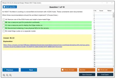 VMware 3V0-42.20 Advanced Design VMware NSX-T Data Center Practice test exam simulator test engine exam Prep practice test questions answers Image 1