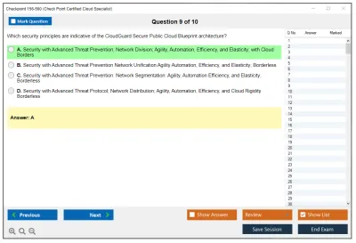 Checkpoint 156-560 Check Point Certified Cloud Specialist (CCCS) Practice test exam simulator test engine exam Prep practice test questions answers Image 9