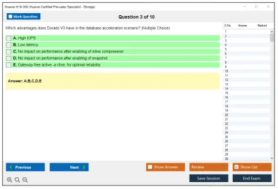Huawei H19-308 Huawei Certified Pre-sales Associate-Storage-ENU Practice test exam simulator test engine exam Prep practice test questions answers Image 3