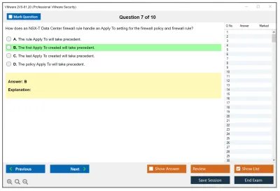 VMware 2V0-81.20 Professional VMware Security Practice test exam simulator test engine exam Prep practice test questions answers Image 7