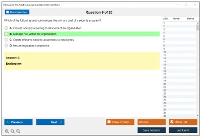 ECCouncil 712-50 EC-Council Certified CISO (CCISO) Practice test exam simulator test engine exam Prep practice test questions answers Image 9