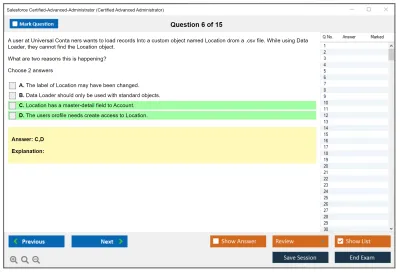 Salesforce Certified-Advanced-Administrator Salesforce Certified Advanced Administrator Practice test exam simulator test engine exam Prep practice test questions answers Image 6