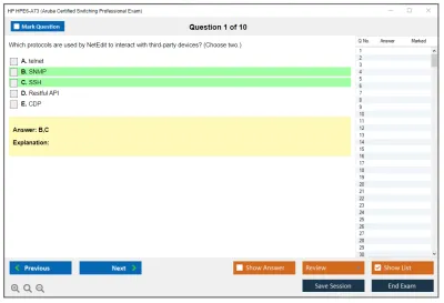 HP HPE6-A73 Aruba Certified Switching Professional Exam Practice test exam simulator test engine exam Prep practice test questions answers Image 1
