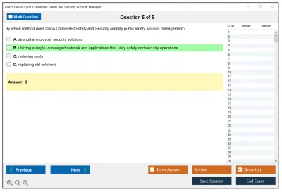 Cisco 700-803 IoT Connected Safety and Security Account Manager Practice test exam simulator test engine exam Prep practice test questions answers Image 5