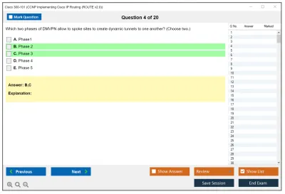 Cisco 300-101 CCNP Implementing Cisco IP Routing (ROUTE v2.0) Practice test exam simulator test engine exam Prep practice test questions answers Image 4