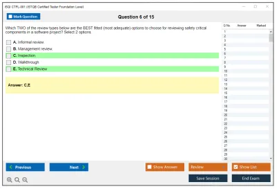 iSQI CTFL-001 ISTQB Certified Tester Foundation Level Practice test exam simulator test engine exam Prep practice test questions answers Image 6