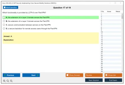 Cisco 300-209 CCNP Security Implementing Cisco Secure Mobility Solutions (SIMOS) Practice test exam simulator test engine exam Prep practice test questions answers Image 17