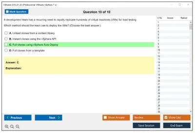 VMware 2V0-21.20 Professional VMware vSphere 7.x Practice test exam simulator test engine exam Prep practice test questions answers Image 10