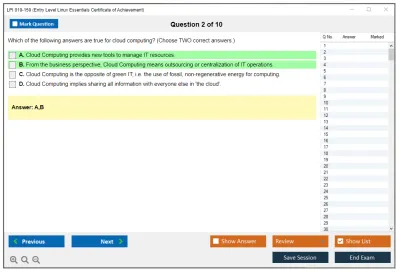 LPI 010-150 Linux Essentials Certificate Exam, version 1.5 Practice test exam simulator test engine exam Prep practice test questions answers Image 2