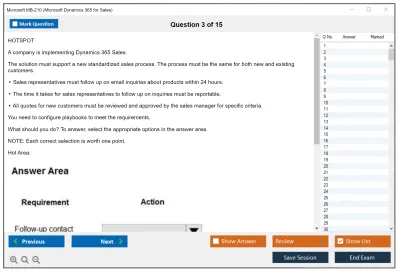 Microsoft MB-210 Microsoft Dynamics 365 for Sales Practice test exam simulator test engine exam Prep practice test questions answers Image 3