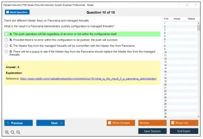 Palo Alto Networks PSE-Strata Palo Alto Networks System Engineer Professional - Strata Practice test exam simulator test engine exam Prep practice test questions answers Image 10