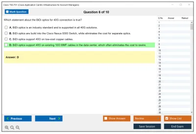 Cisco 700-701 Cisco Application Centric Infrastructure for Account Managers Practice test exam simulator test engine exam Prep practice test questions answers Image 6