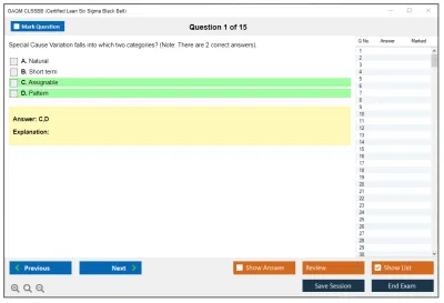 GAQM CLSSBB Certified Lean Six Sigma Black Belt (CLSSBB) Practice test exam simulator test engine exam Prep practice test questions answers Image 1