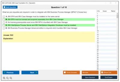 IBM C2070-982 IBM Case Foundation V5.2, Specialist Practice test exam simulator test engine exam Prep practice test questions answers Image 1