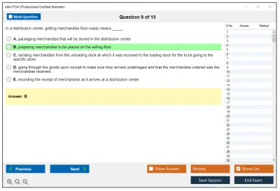 AMA PCM Professional Certified Marketer Practice test exam simulator test engine exam Prep practice test questions answers Image 9