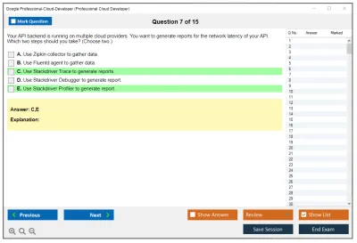 Google Professional-Cloud-Developer Google Certified Professional - Cloud Developer Practice test exam simulator test engine exam Prep practice test questions answers Image 7