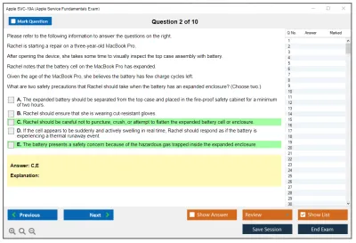 Apple SVC-19A Apple Service Fundamentals Exam Practice test exam simulator test engine exam Prep practice test questions answers Image 2