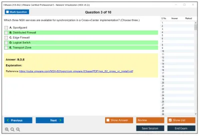 VMware 2V0-642 VMware Certified Professional 6 - Network Virtualization (NSX v6.2) Practice test exam simulator test engine exam Prep practice test questions answers Image 3