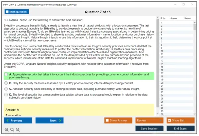 IAPP CIPP-E Certified Information Privacy Professional/Europe (CIPP/E) Practice test exam simulator test engine exam Prep practice test questions answers Image 7