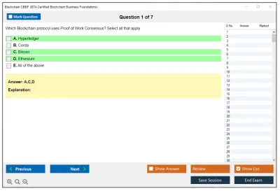 Blockchain CBBF Certified Blockchain Business Foundations Practice test exam simulator test engine exam Prep practice test questions answers Image 1