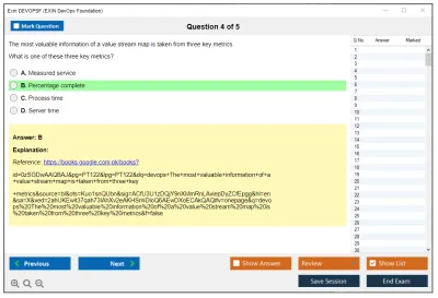 Exin DEVOPSF EXIN DevOps Foundation Practice test exam simulator test engine exam Prep practice test questions answers Image 4
