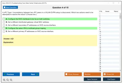 Cisco 300-615 Troubleshooting Cisco Data Center Infrastructure (300-615 DCIT) Practice test exam simulator test engine exam Prep practice test questions answers Image 4