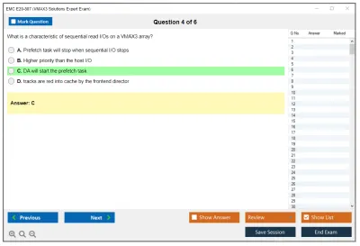 EMC E20-807 VMAX3 Solutions Expert Exam Practice test exam simulator test engine exam Prep practice test questions answers Image 4
