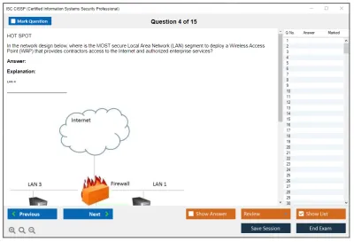ISC2 CISSP Certified Information Systems Security Professional (CISSP) Practice test exam simulator test engine exam Prep practice test questions answers Image 4